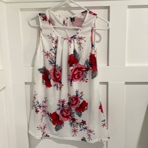 Flowered tank top